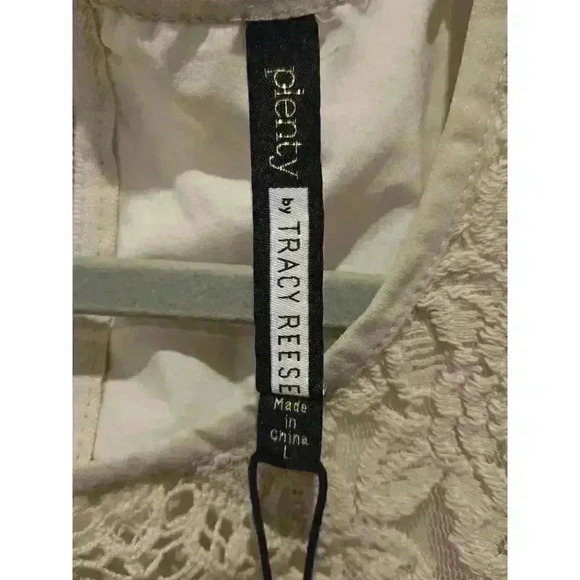 Plenty by Tracy Reese Anthropologie Ivory Lace Knee Length Dress M Coquette NWT - Picture 8 of 11